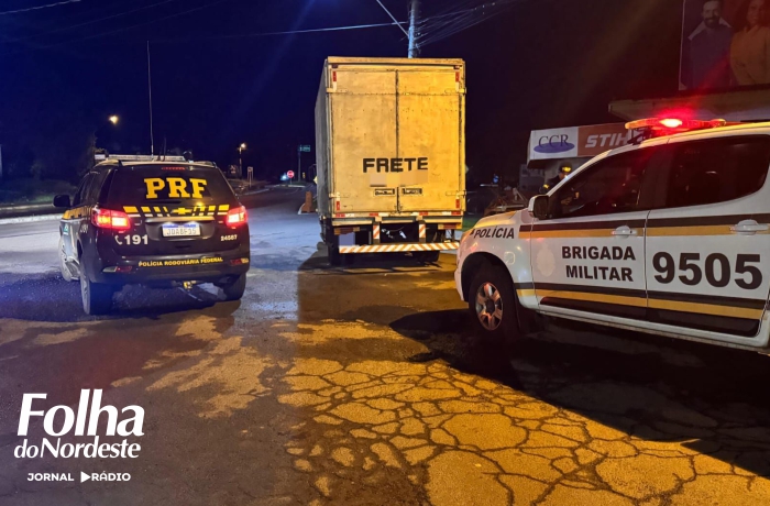 PRF e Brigada Militar recuperam caminhão alvo de golpe em Caxias do Sul e prendem dois suspeitos