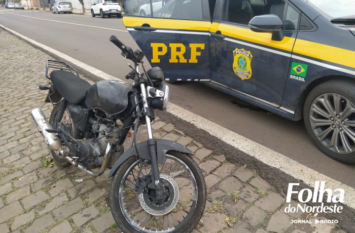 Após perseguição em Vacaria PRF prende homem com motocicleta furtada