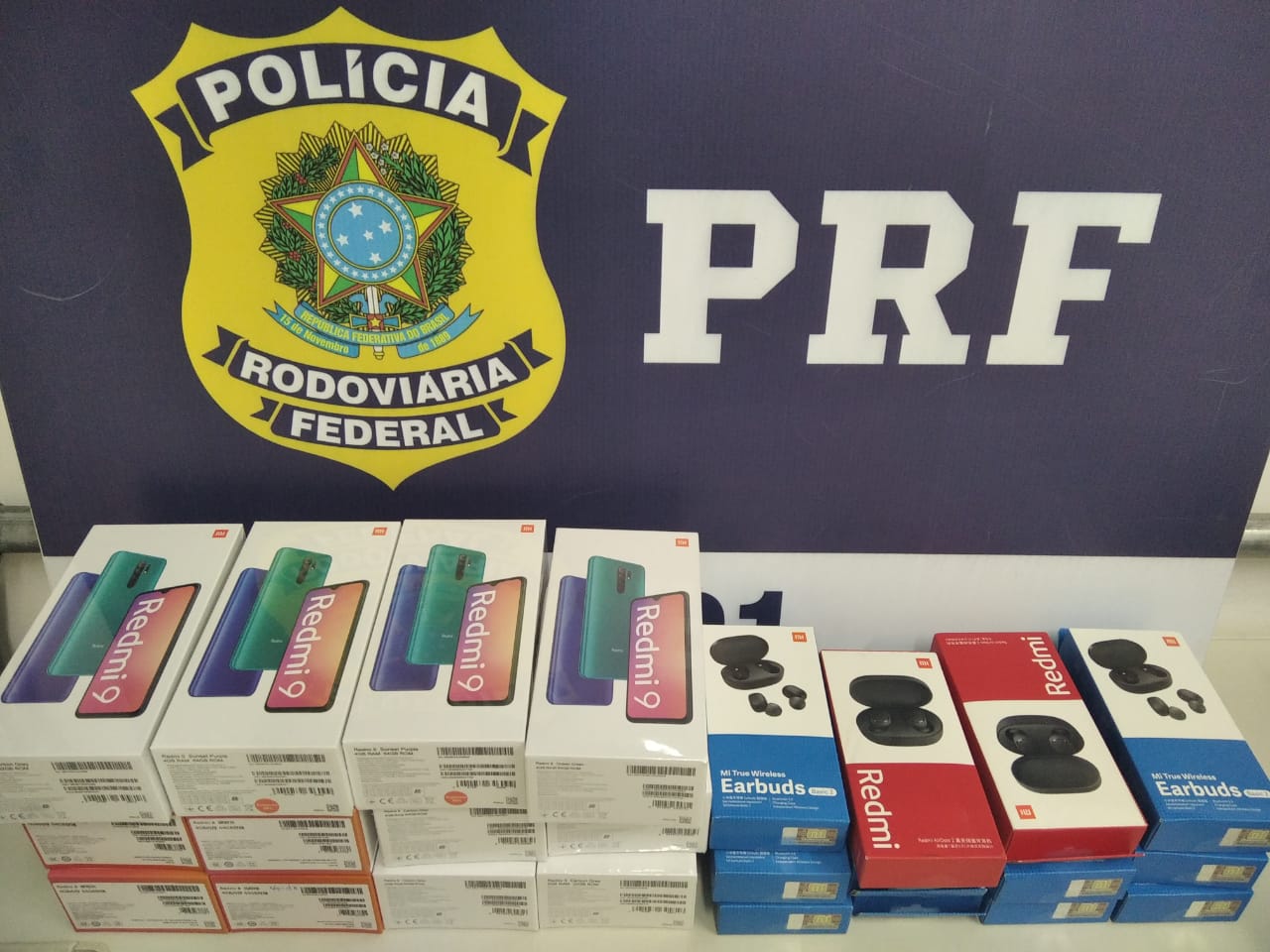 Região: PRF apreende 20.000 reais em eletrônicos introduzidos ilegalmente no país