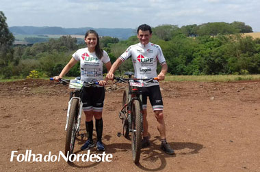 Ricardo e Luana Machado participam de competição de ciclismo na UPF