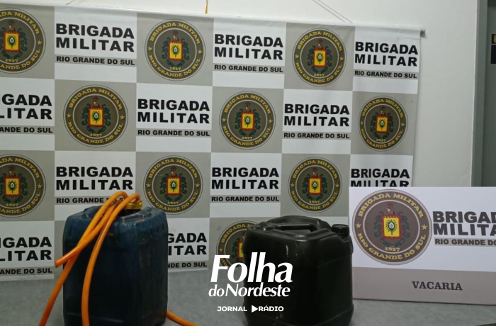 Homem é preso em flagrante por furto de óleo diesel em Vacaria