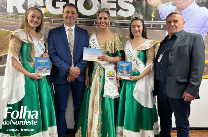 Comitiva de Aratiba e deputado Paparico Bacchi divulgam a 33ª Expoara na AL