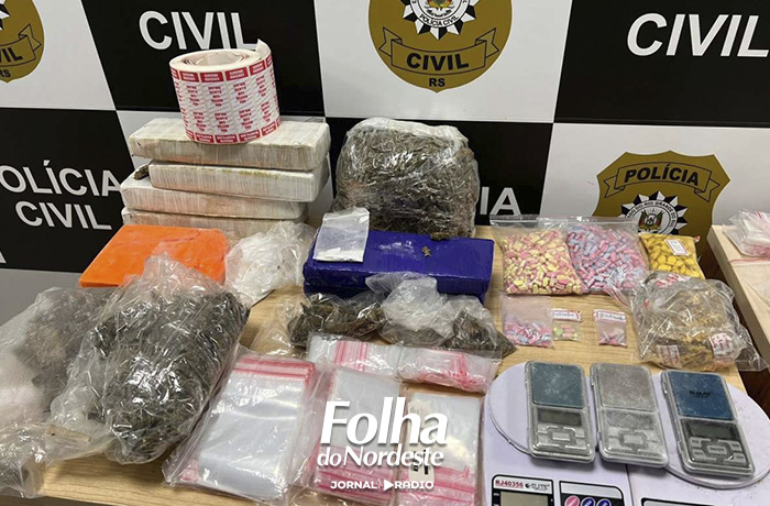 Polícia Civil prende mulher por tráfico de drogas e apreende entorpecentes avaliados em mais de R$ 300 mil em Marau
