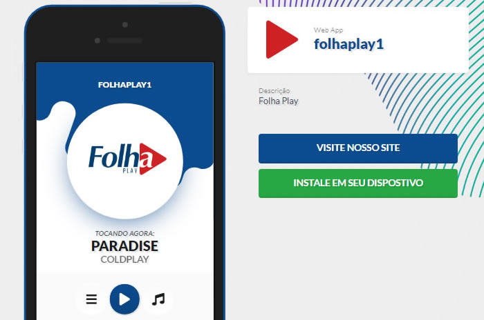 Você já pode instalar o aplicativo Folha Play no seu smartphone