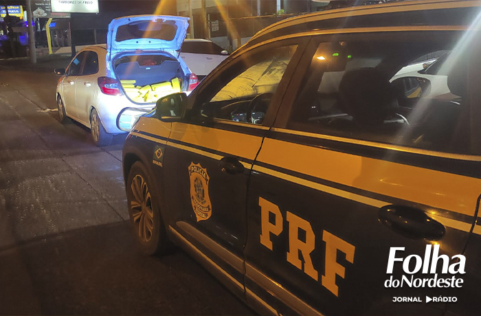 PRF prende casal com quase 200 quilos de maconha em veículo com placas falsas em Flores da Cunha