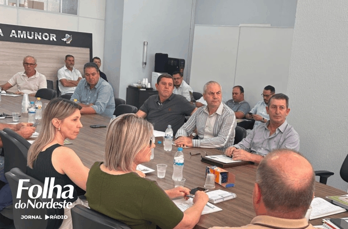 Prefeito Eloir Morona participa de reunião da AMUNOR em Sananduva