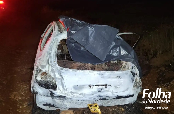 Corpo é encontrado carbonizado dentro de veículo na região