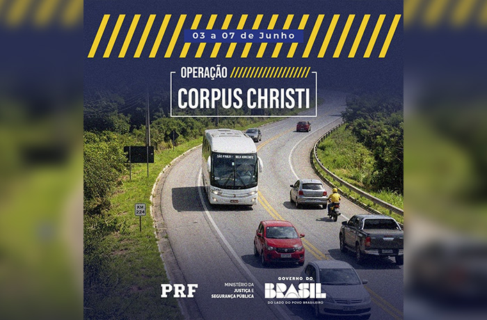 PRF reforça fiscalização nas rodovias federais durante a Operação Corpus Christi 2026